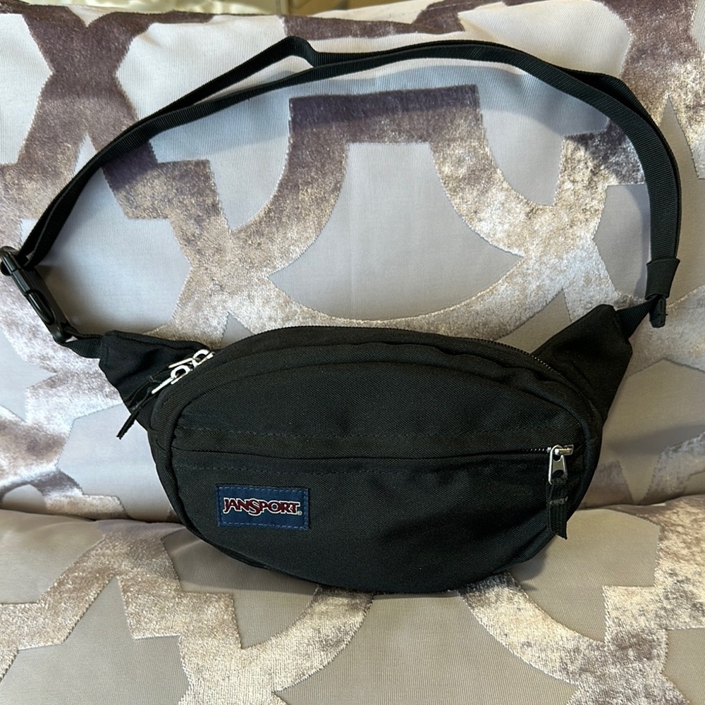 Jansport Black Belt Bag with Adjustable Strap